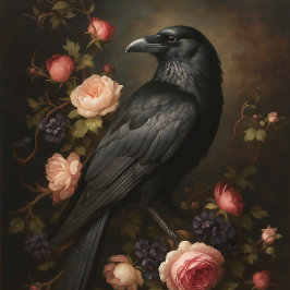 Papel De Seda Raven Among Roses