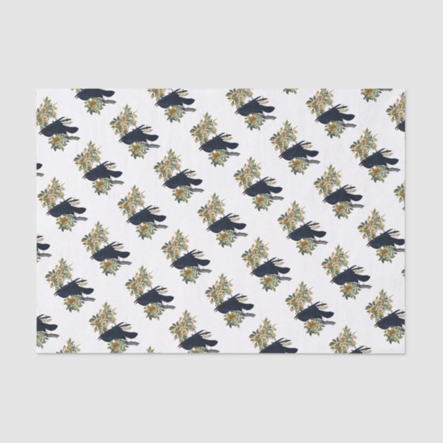 Papel De Seda Raven Bird (Frente )