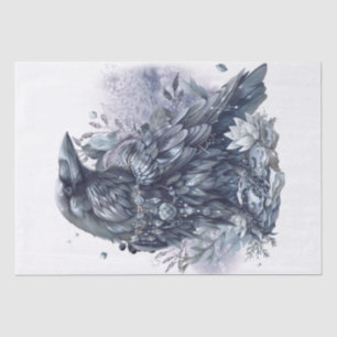 Papel De Seda Raven Bird Blue Mystical Sapphire