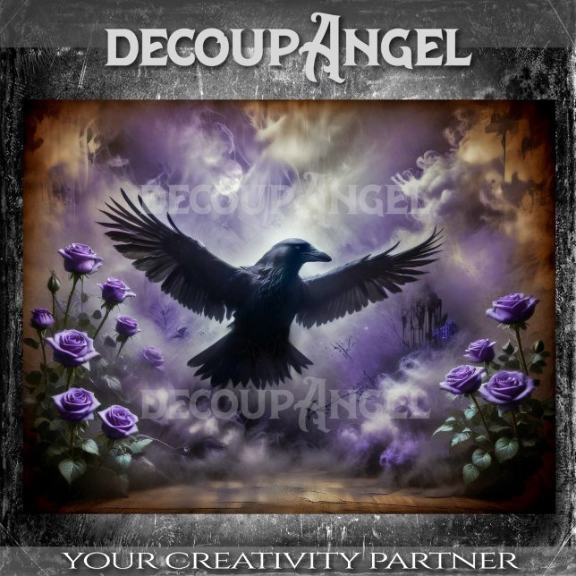 Papel De Seda Raven na Desnuvem de Névoa (Criador carregado)