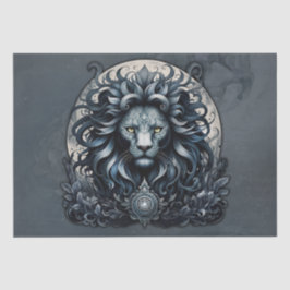 Papel De Seda Real elegância, uma majestosa ornamentado de cabeç