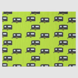 Papel De Seda Reboques de campismo a verde