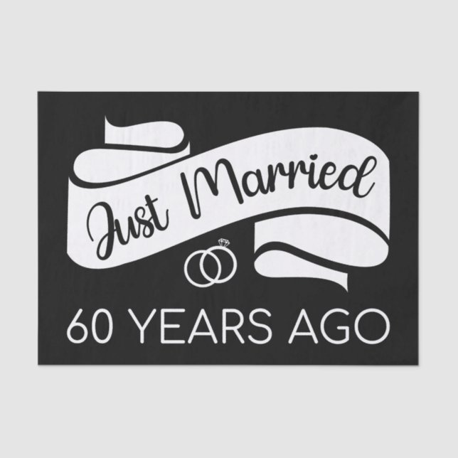 Papel De Seda Recem casados 60 Anos Atrás V (Frente )