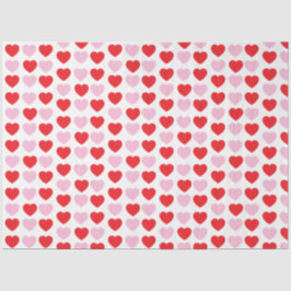 Papel De Seda Red and Pink Valentines Day Hearts