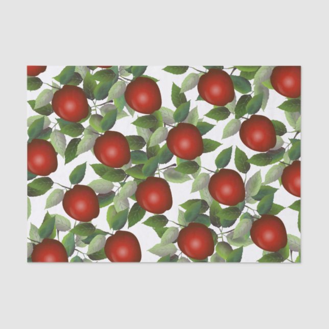 Papel De Seda Red Apple Botanical (Frente )