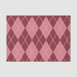 Papel De Seda Red Argyle (Design 42 Série Vermelha)