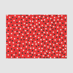Papel De Seda Red BLK & Wht 10" X 15" Tecido