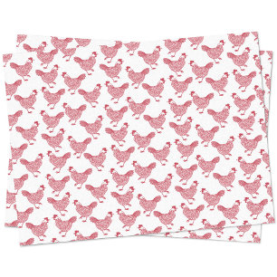 Papel De Seda Red Chicken Hen