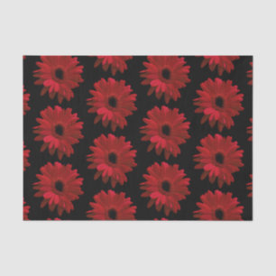 Papel De Seda Red Gerbera Daisies