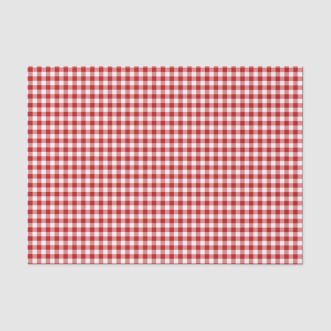 Papel De Seda Red Gingham (Frente )