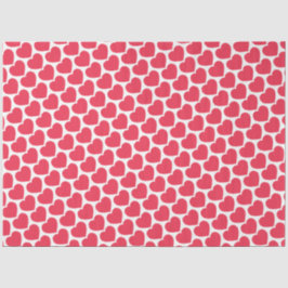 Papel De Seda Red Hearts Modern Sweet Love Notes Fun