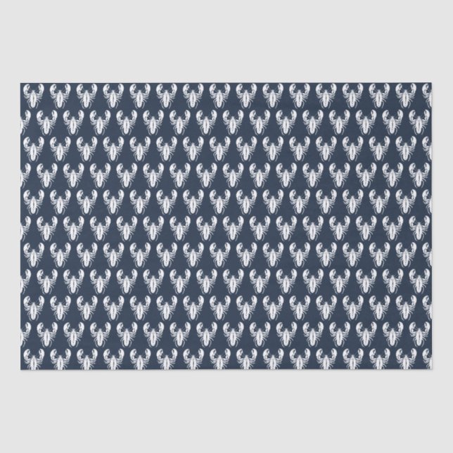 Papel De Seda Red Lobster Marisco Maine Preppy Beach (Frente )