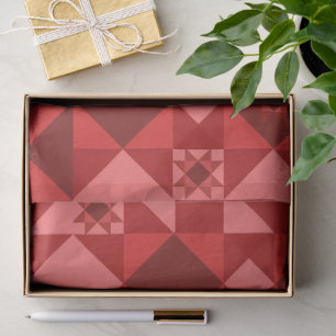 Papel De Seda Red Nordic Star Christmas Bright