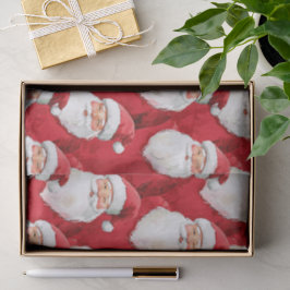 Papel De Seda Red Santa Claus Natal
