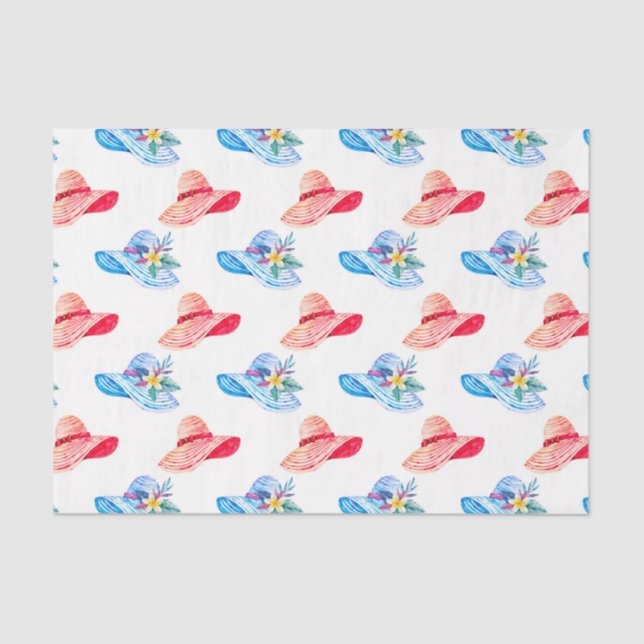 Papel De Seda Red Sun Hat (Design 10 Série Vermelha) (Frente )