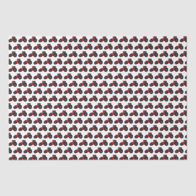 Papel De Seda Red Trator Birthday (Frente )