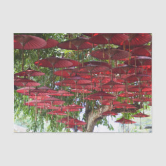 Papel De Seda Red Umbrellas in the Sky - Asian Tissue Paper