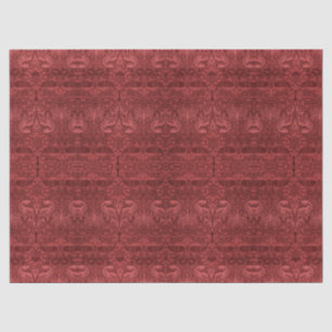 Papel De Seda Red Vintage William Morris Peacock Dragon Padrão