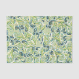 Papel De Seda Redemoinho Verde e Azul