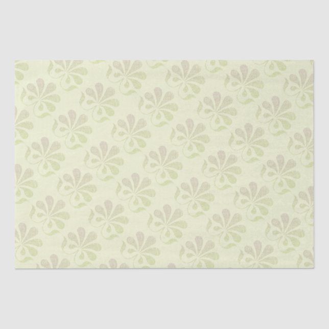 Papel De Seda Redemoinhos femininos da flor (Frente )
