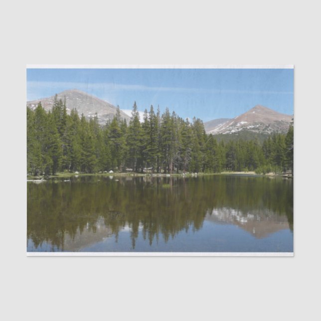 Papel De Seda Reflexo do Lago Yosemite (Frente )