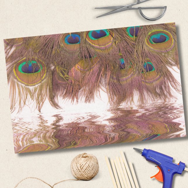 Papel De Seda Reflexões De Penas De Pavão (Criador carregado)