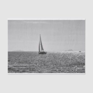 Papel De Seda Refrigere a foto moderna do barco de vela no verã