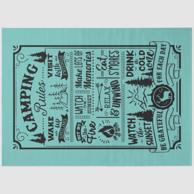 Papel De Seda Regras de Campanha (Frente )