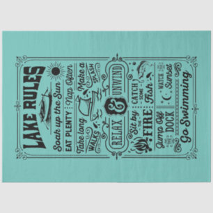 Papel De Seda Regras do Lago