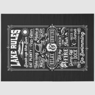 Papel De Seda Regras do Lago