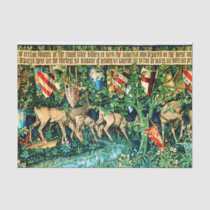 Papel De Seda Rei Medieval Arthur William Morris