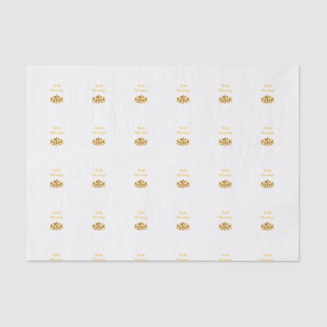 Papel De Seda Reiki Blessings (Frente )