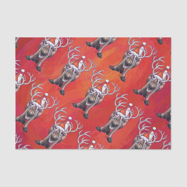Papel De Seda Reindeer Christmas (Frente )