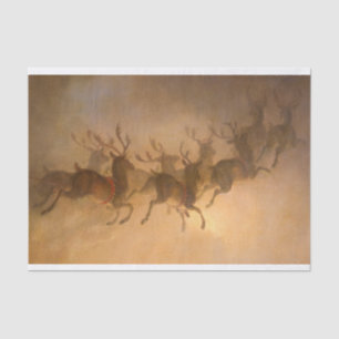 Papel De Seda Reindeer de Papai Noel por William Holbrook Beard
