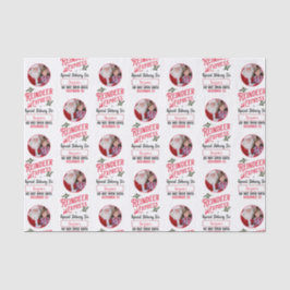 Papel De Seda Reindeer Express do Papai noel Nome e Foto Natal