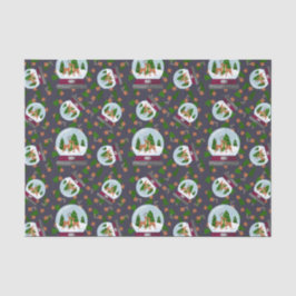 Papel De Seda Reindeer Snow Globes