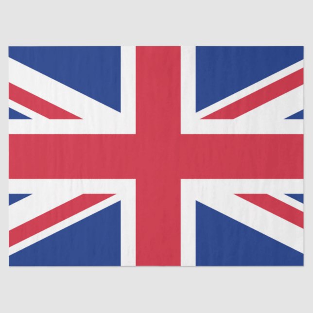 Papel De Seda Reino Unido União Jack Flag das Colônias britânica (Frente )