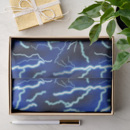 Papel De Seda Relâmpago - Tempestade de Eletricidade - Céu Notur