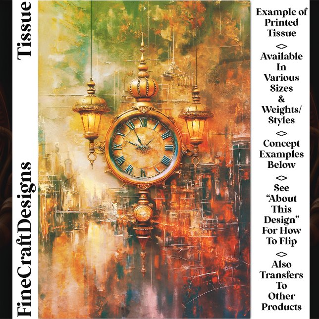 Papel De Seda Relógio de Ouro vibrante e lanternas CS4 (Criador carregado)