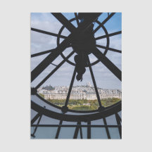 Relógio de vidro gigante no Musée d'Orsay - Paris