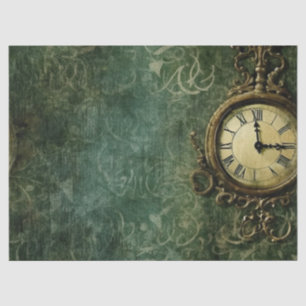 Papel De Seda Relógio Russo Emerald Green Steampunk (3)