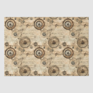 Papel De Seda Relógio Russo Steampunk Grunge (9)