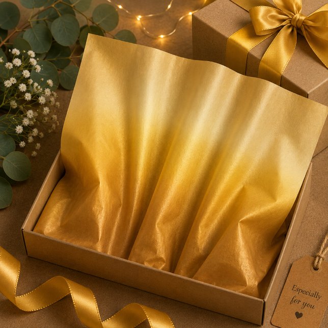 Papel De Seda Remanescente Dourado (Criador carregado)