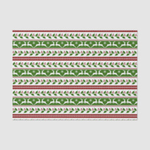 Papel De Seda Rena de Natal Escandinava