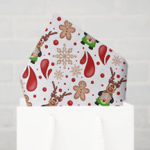 Rena de Natal Vermelha Festiva Fofa