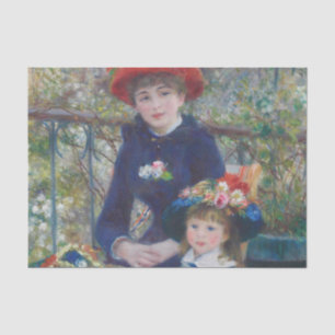 Papel De Seda Renoir Duas Irmãs Varanda Impressionismo Francês 