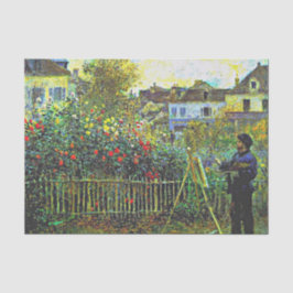 Papel De Seda Renoir - Monet Painting no seu Jardim na Argentina