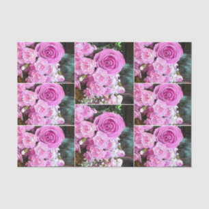 Papel De Seda Respiração cor-de-rosa do bebê dos cravos dos