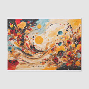 Papel De Seda Respiração Sunset de abstrato Autumn