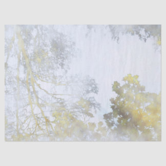 Papel De Seda Resplendor Dourado de Folhas Largas